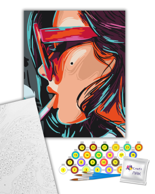 Картина за номерами "Зухвала дівчина" 10291-AC 40х50 см