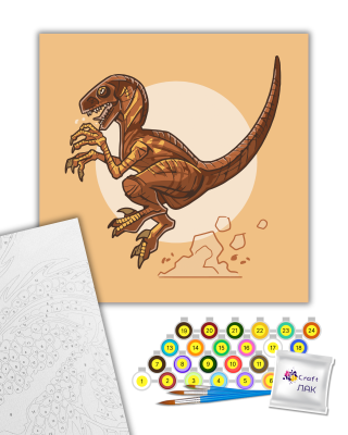 Картина за номерами "Дейноніх" 15029-AC 30х30 см