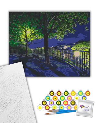 Картина за номерами "Вечірній парк" 504017-NC 40х50 см