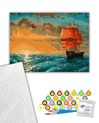 Картина за номерами "Багряні вітрила" 10509-AC 40х50 см