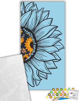 Картина за номерами "Квітка сонця 1" 13067-AC 40х80 см