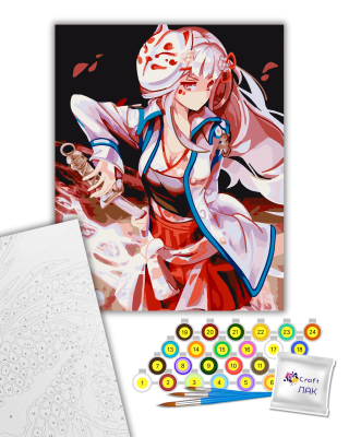 Картина за номерами "Дівчина з катаною" 10356-AC 40х50 см