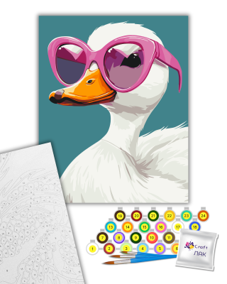 Картина за номерами "Прекрасне каченя" 11713-AC 40х50 см