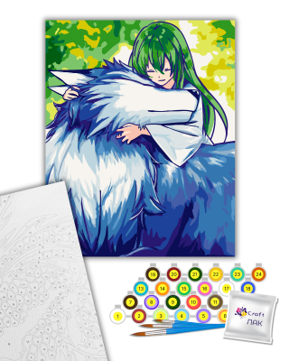 Картина за номерами "Енкіду з вовком" 10357-AC 40х50 см