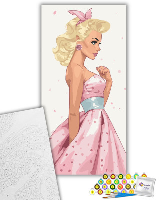 Картина за номерами "Жіноча ніжність" 10119-AC 40х80 см