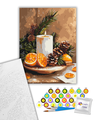Картина за номерами "Апельсиновий затишок" 12517-AC 30х40 см