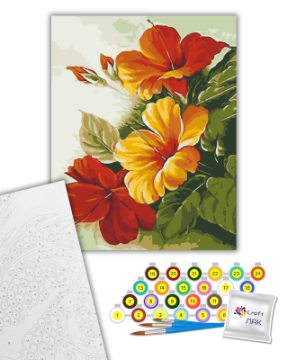 Картина за номерами "Багряні кольори" 13000-AC 40х50 см