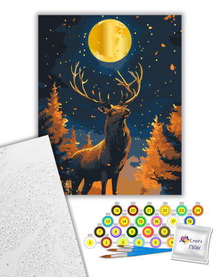 Картина за номерами "Над прірвою" 11735-AC з металізованими фарбами 40x50 см