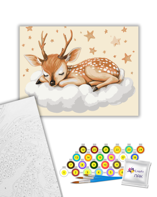 Картина за номерами "Оленятко на хмаринках" 11598-АС 30х40 см