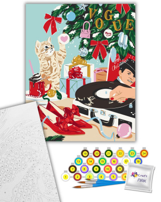 Картина за номерами "Новорічний вайб" 12034-AC 40х50 см