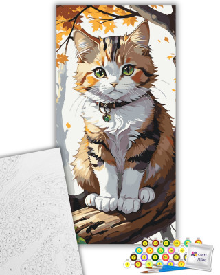 Картина за номерами "Пухнастий котик" 11565-AC 40х80 см