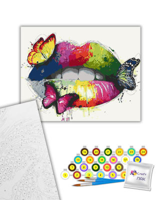 Картина за номерами "Жадані вуста" 10007-AC 40х50 см