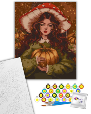 Картина за номерами "Дівчина осінь" 10065-AC 40х50 см by Polina Skurykhina ©pollypop92