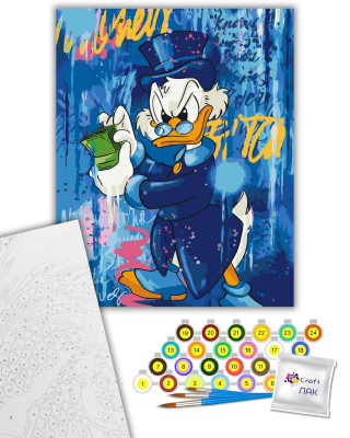 Картина за номерами "Скрудж МакДак" 11566-AC 40х50 см