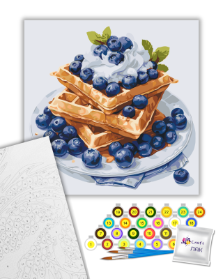 Картина за номерами "Чорничний десерт" 12041-AC 40х40 см
