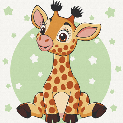 Розпис на полотні "Жирафеня" 15540-AC 30х30 см