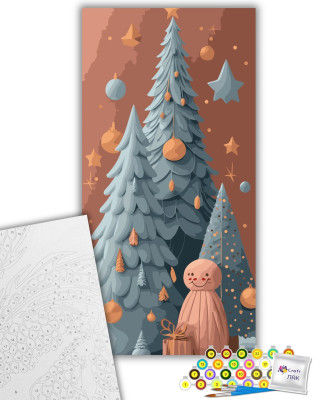 Картина за номерами "Казкові ялинки" 16508-AC 40х80 см