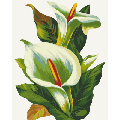 Painting by numbers without a stretcher 