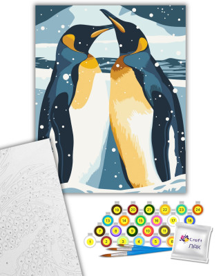 Картина за номерами "Пінгвіни" 11590-AC 40х50 см