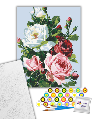 Картина за номерами "Трояндова грація" 504035-NC 40х50 см