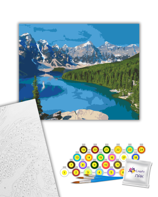 Картина за номерами "Озеро Марейн, Канада" 10587-AC 40х50 см