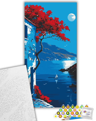 Картина за номерами "Вечірня затока" 11569-AC 40х80 см