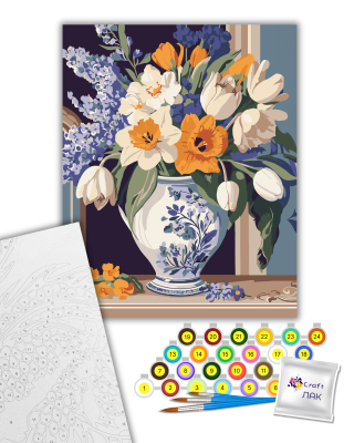Картина за номерами "Весняні квіти" 13154-AC 40х50 см by ©arttem_illustration