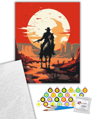 Картина за номерами "Вестерн" 10153-AC 40х50 см