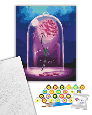 Картина за номерами "Чарівна троянда" 13116-АС 40х50 см