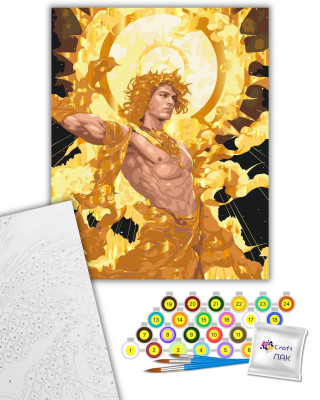 Картина за номерами "Володар світла" з металізованими фарбами 16124-AC 40х50 см