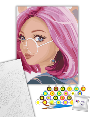 Картина за номерами "Кокетливий погляд" 504016-NC 40х50 см