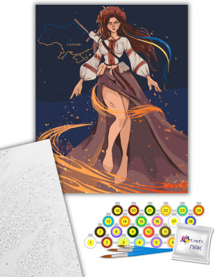 Картина за номерами "Незламна" 10076-AC 40х50 см by ©lien_illustration