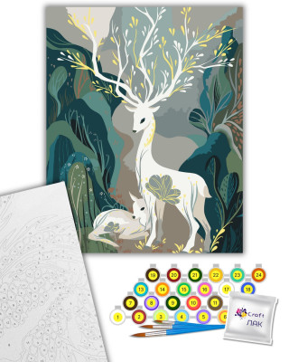 Картина за номерами "Казкові олені" 11591-AC 40х50 см