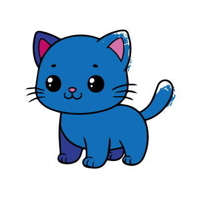 Дитяча розмальовка з пальчиковими фарбами "Забавне кошенятко" 15624-АС 25х25см