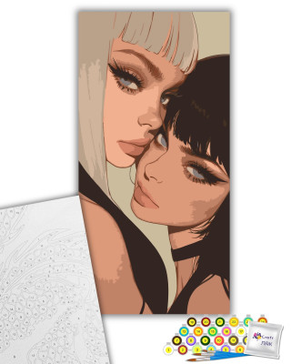 Картина за номерами "Подружки" 10139-AC 40х80 см