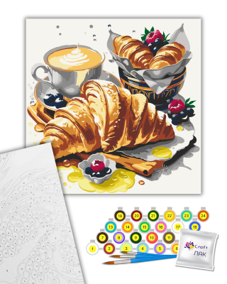 Картина за номерами "Французький сніданок" 12027-AC 40х40 см