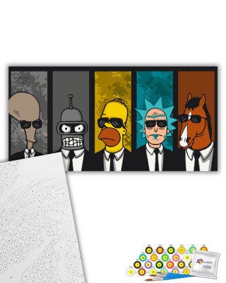 Картина за номерами "Нескорені" 16055-AC 40х80 см