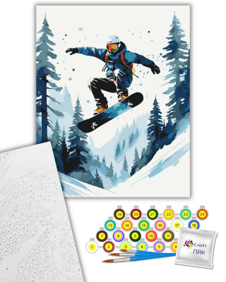 Картина за номерами "Сніжний екстрім" 10160-AC 40х50 см