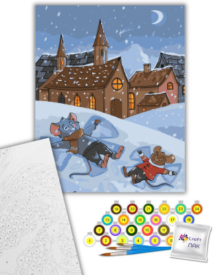 Картина за номерами "Веселі мишенята" 16127-AC 40х50 см