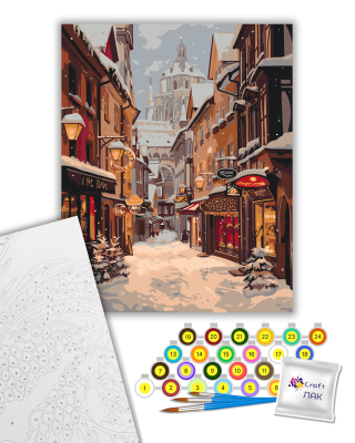 Картина за номерами "Вечір у місті" 11080-АС 40х50 см by ©arttem_illustration