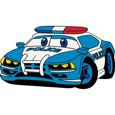 Дитяча розмальовка "Поліцейська машинка" 15072-AC 25х30 см