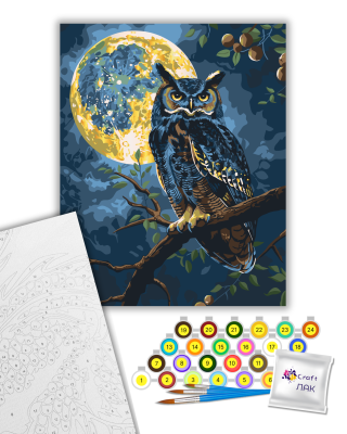 Картина за номерами "Хранитель зоряного світла" 11722-АС з металізованими фарбами 40х50 см by ©arttem_illustration
