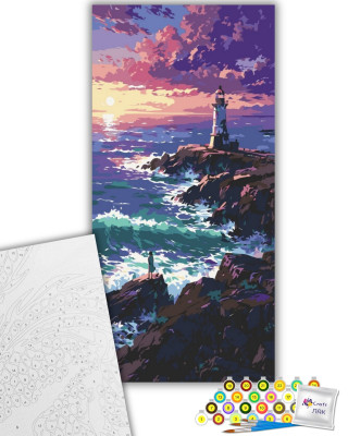 Картина за номерами "Хвилююче море" 11573-AC 40х80 см