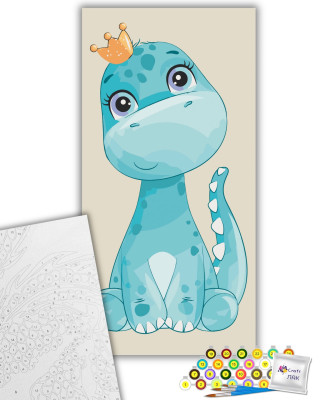 Картина за номерами "Cute dino" 15112-AC 40х80 см