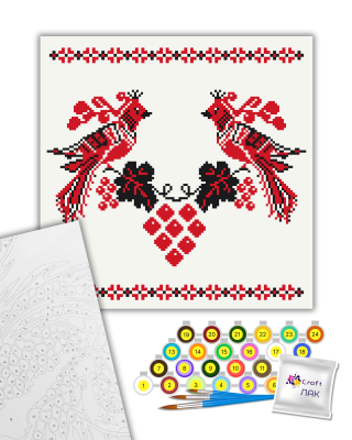 Картина за номерами "Весільний орнамент" 13037-AC 30х30 см