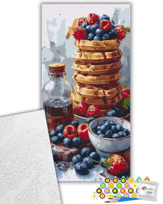 Картина за номерами "Солодкі вафлі" 12035-AC 40х80 см