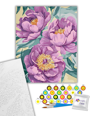 Картина за номерами "Лілові квітки" 13161-AC 40х50 см