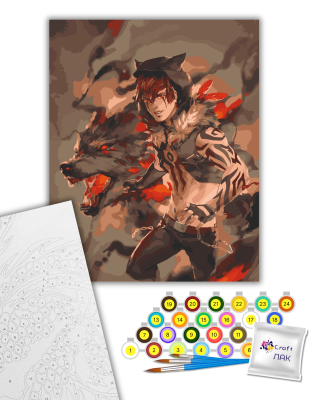 Картина за номерами "Вовча сила" 10315-AC 40х50 см