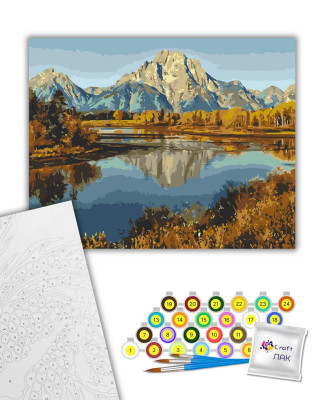 Картина за номерами "Гірське озеро" 11013-AC 40х50 см