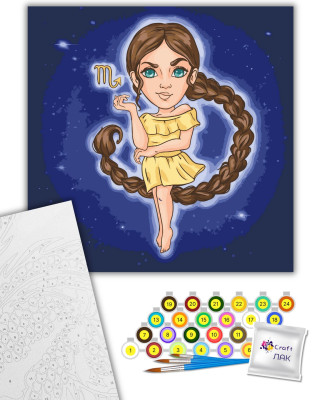 Картина за номерами "Знаки зодіаку. Скорпіон" 10100-AC 40х40 см by ©viktoria.gro.art